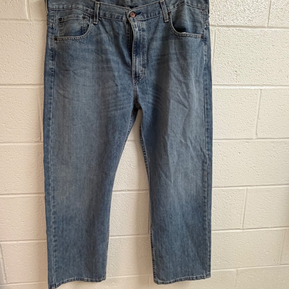 Levis Mens 569 Loose Straight Jeans 38x30 Blue Denim Baggy Skater Streetwear